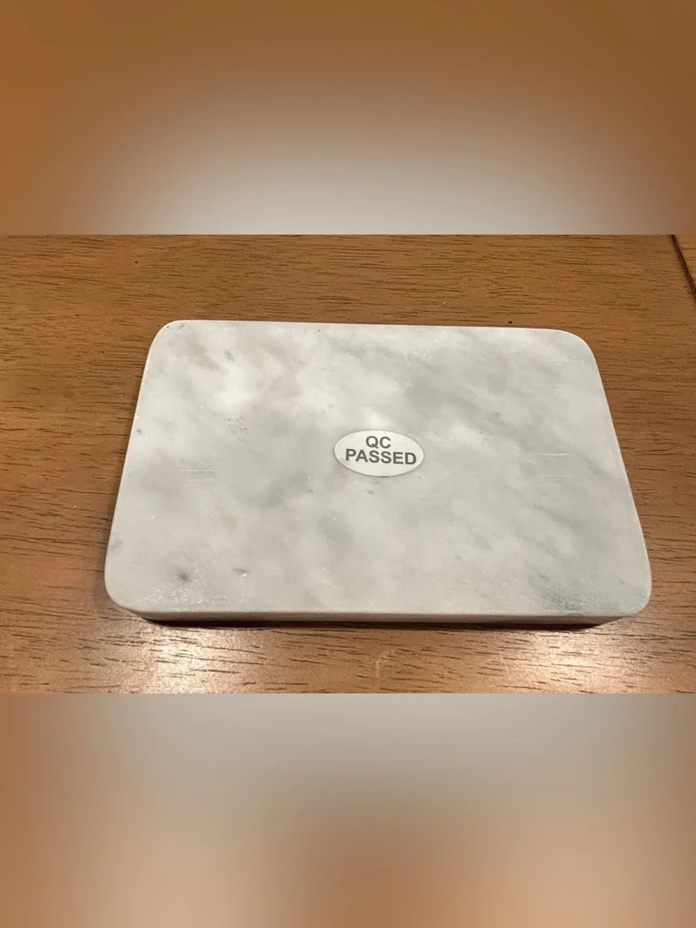 White Marble Ridged Soap Dish Natural Stone Bathroom Decor